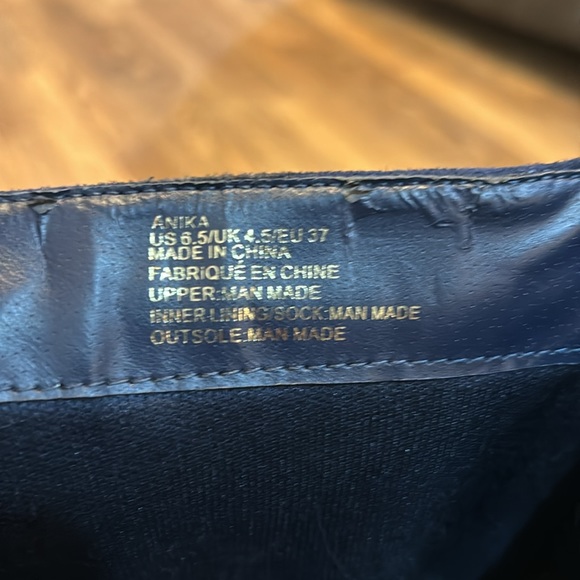 Anika Blue Floral Lace Boots Size 6.5 - Picture 7 of 11